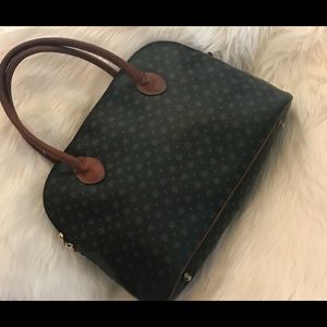 Pollini Shoulder Bag, Brown & Black